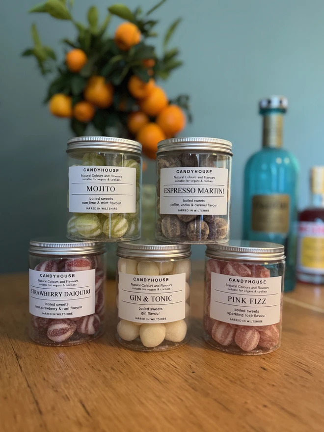 Cocktail Mocktail Sweets In Jar Candyhouse 