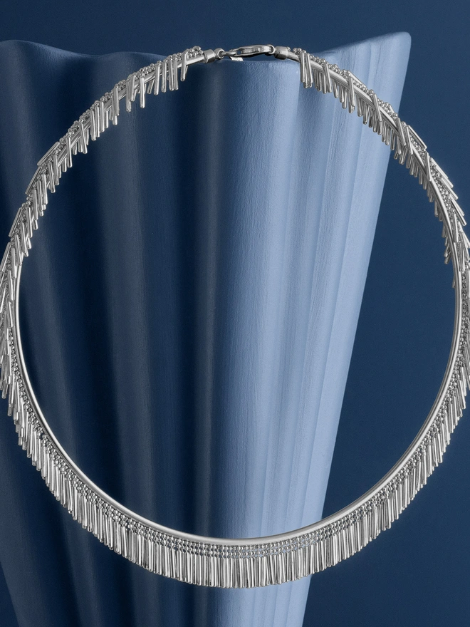 Loel Silver Tassel Choker alt