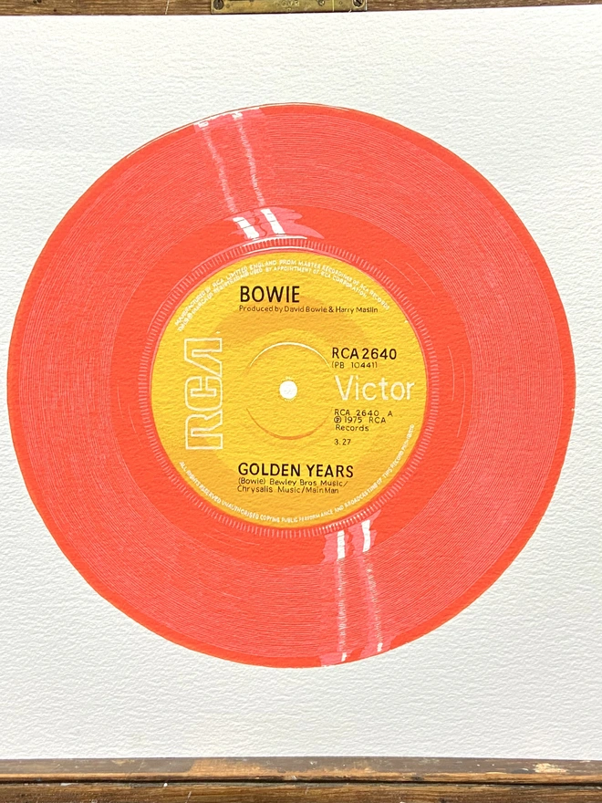 bowie golden years screenprint
