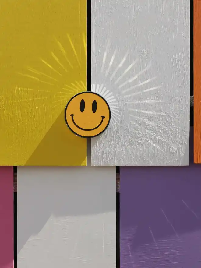Smiley Mirrored edge reflections