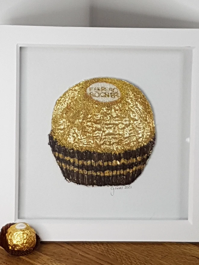 Ferrero Rocher Embroidery Wall Art