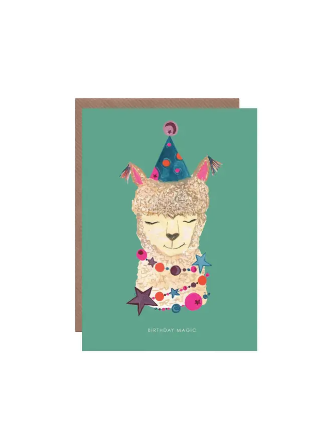Magical animal blank inside greeting card