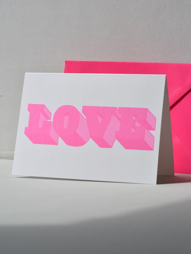 love card with envelope