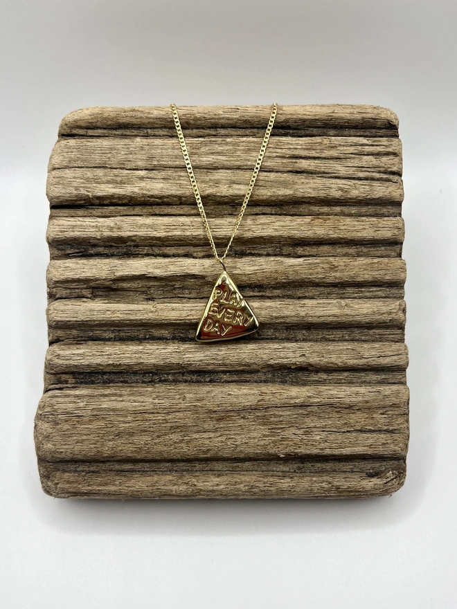 play every day pennant flag pendant necklace