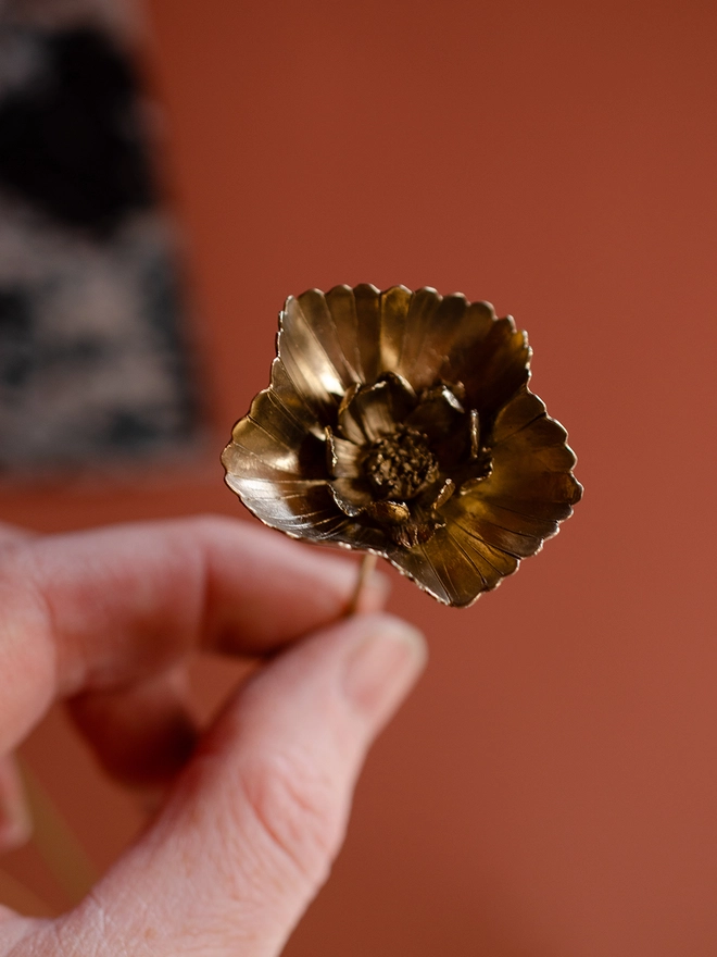 andmade Brass Cupcake Cosmos Stem By Ellenlou