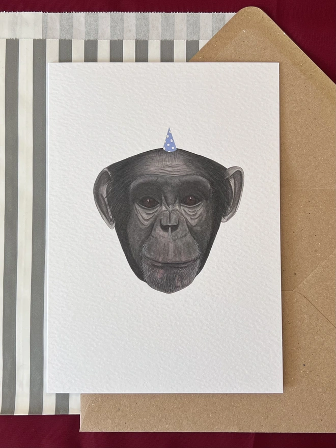 chimpanzee card