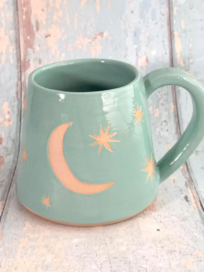 turquoise mug