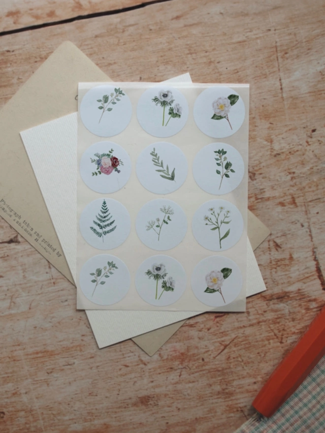 Assorted Wildflower Stickers