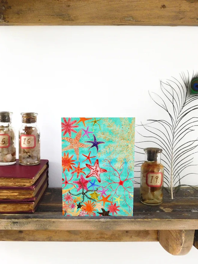 Asterozoa Starfish Greetings Card