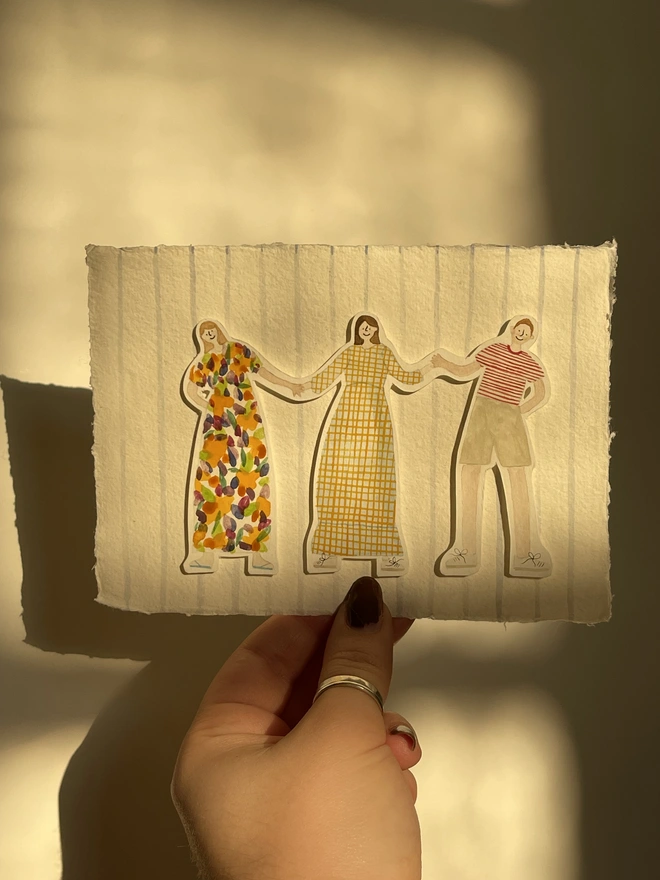 Three Person Custom Portrait 