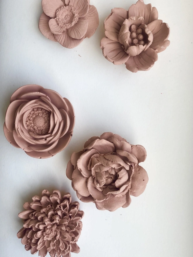 Blush Pink Wall Flowers
