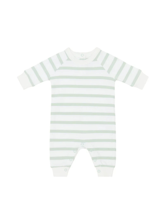 blue breton stripe baby onesie