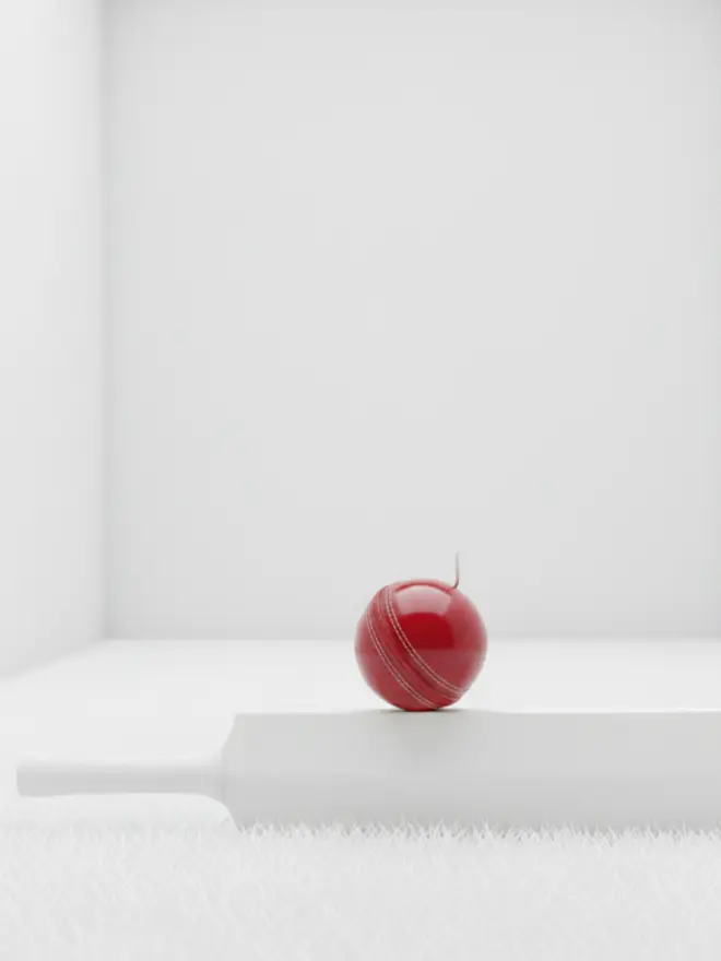 Cricket Ball Candle