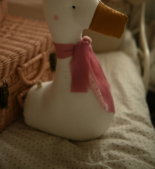 Soft Duck Wall Hanging, Nursery Animal Head, Circus style Decor, Goose Wall Mount, Baby Room Art