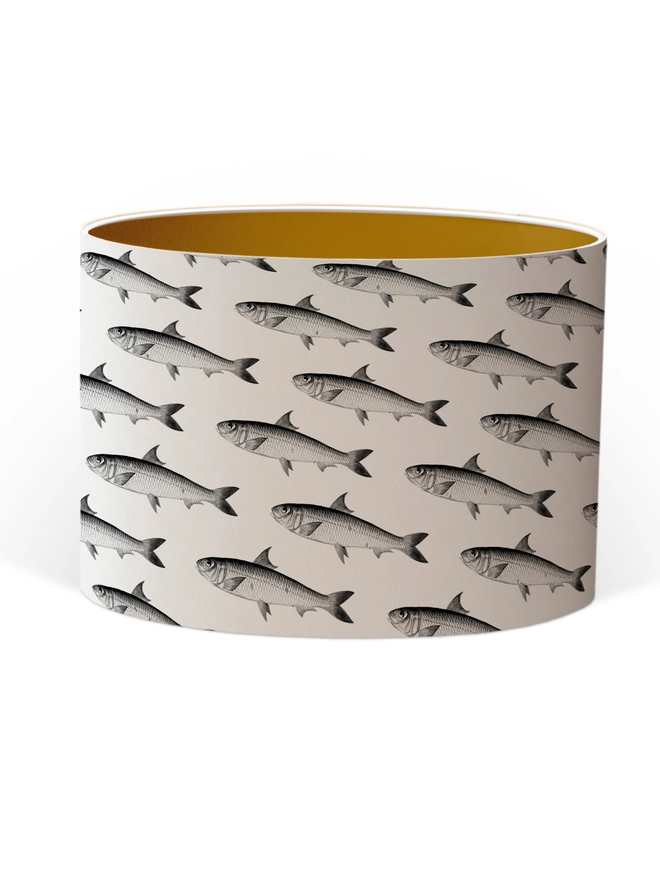 Red Herring and sardine  lampshade by Mountain & Molehill