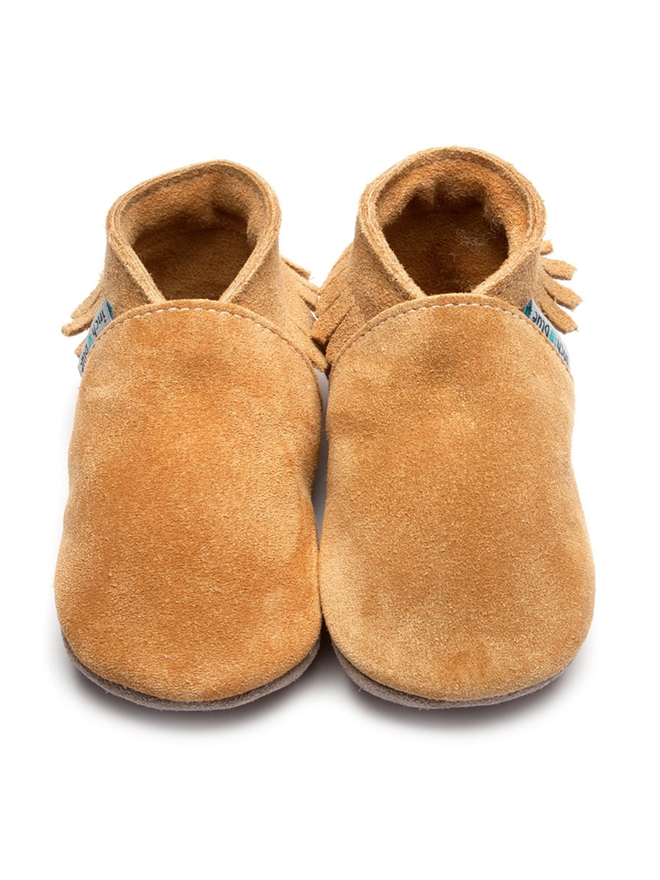 tan moccasin baby shoes