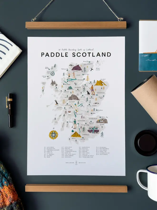 paddle scotland map checklist