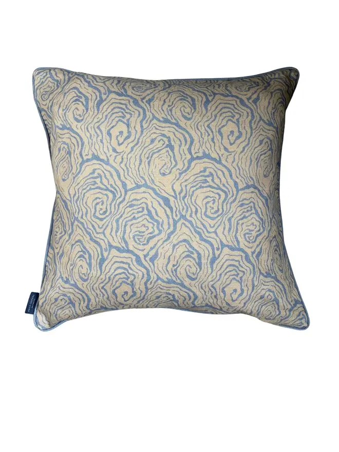 Oysters Blue Foam Cushion