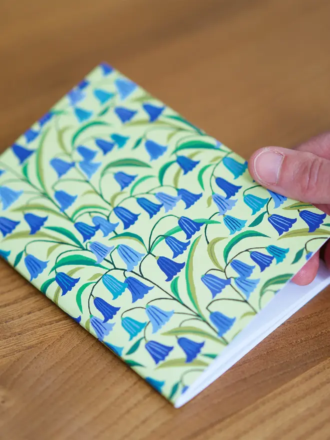 illustrated bluebells notebook