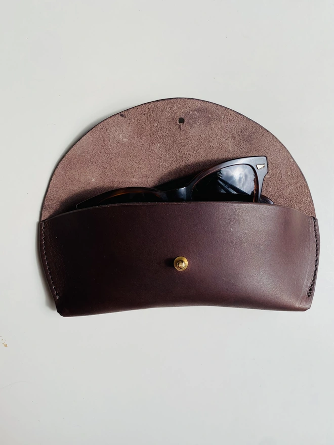 leather sunglasses case