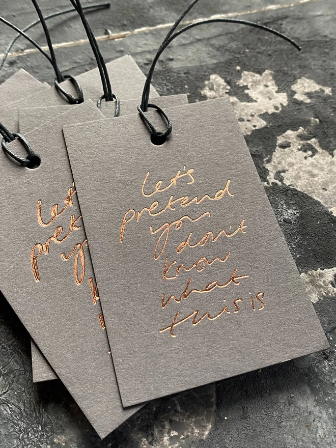 'Let's Pretend You Don't Know What This Is' Gift Tags
