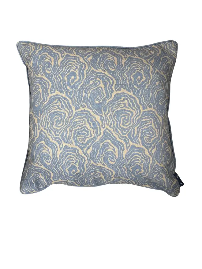 Oysters Blue Foam Cushion