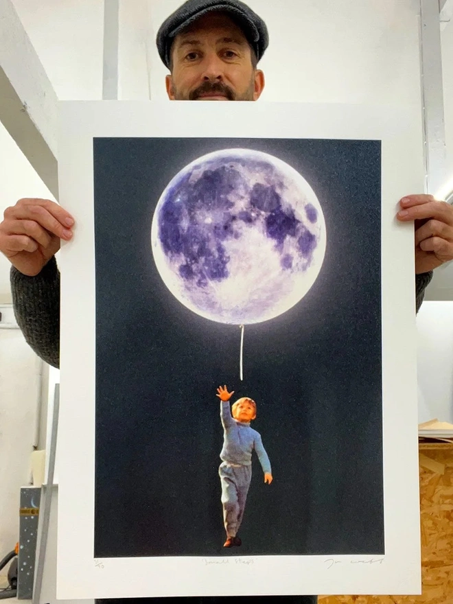 Small Steps Silkscreen Print 