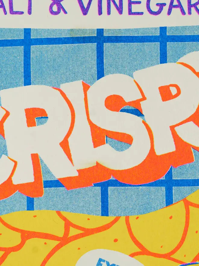 Crisps Risograph Print