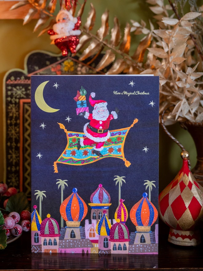 santa xmas card