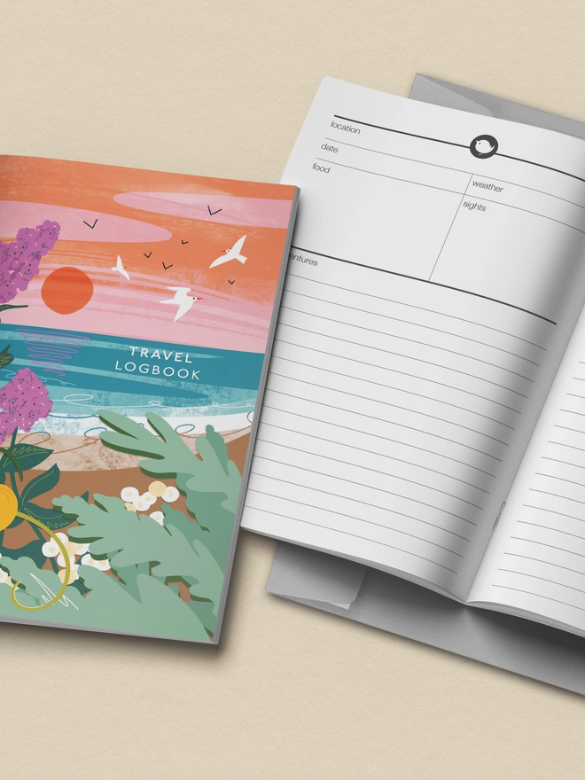 wanderlust journal trip planner notebook travel notebook travel logbook travel journal travel gift travel diary memory logbook kids journal  keepsake journal  illustrated travel journal  holiday logbook  holiday journal  gift for travellers adventure notebook adventure journal A5 travel notebook