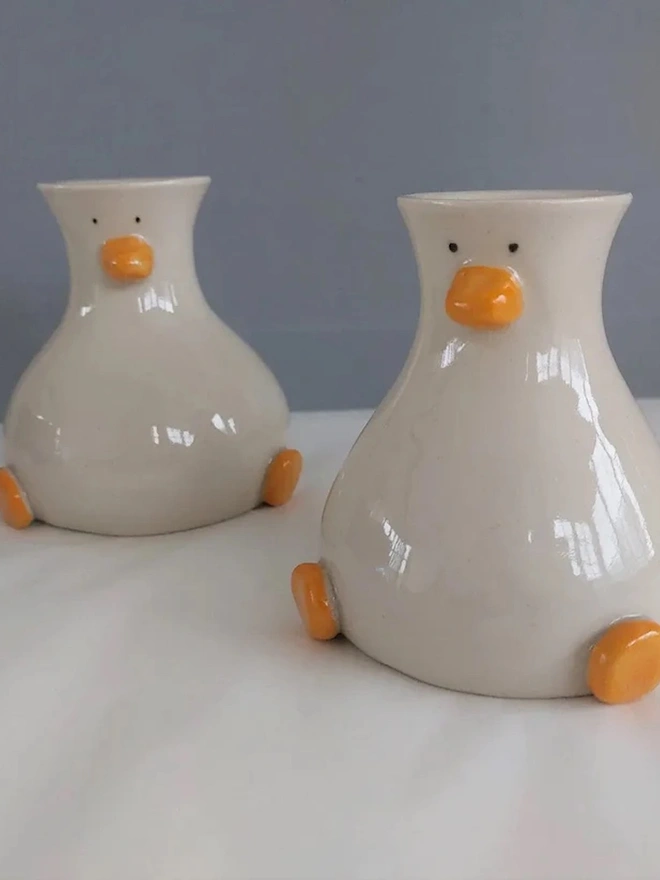 Round Boy Duck Vase Duck Vase
