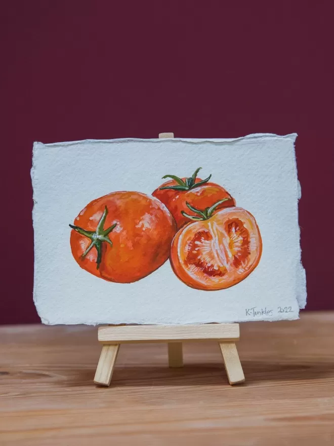 Katie Tinkler illustration of a tomato.