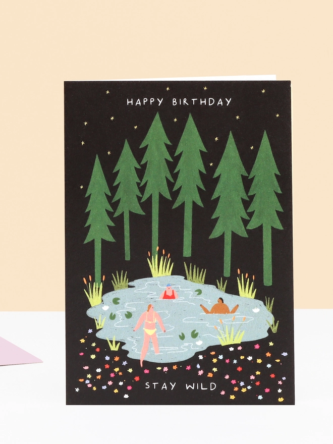'Happy Birthday Stay Wild' Birthday Card