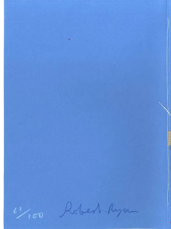 The Hands of Time Screenprinted Zine image of the back of the Zine