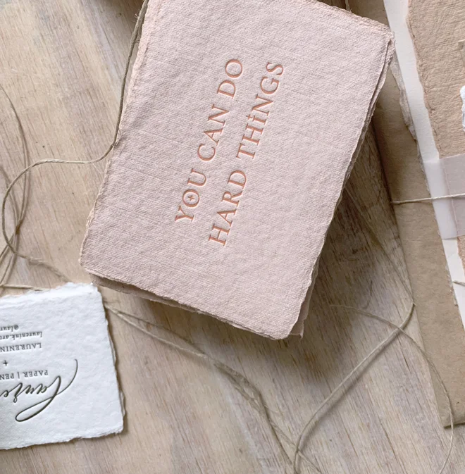 'You Can Do Hard Things' Affirmation Mini Print 