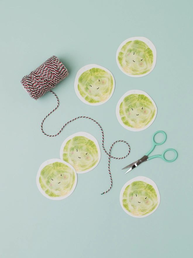 Brussel Sprout Gift Tag 