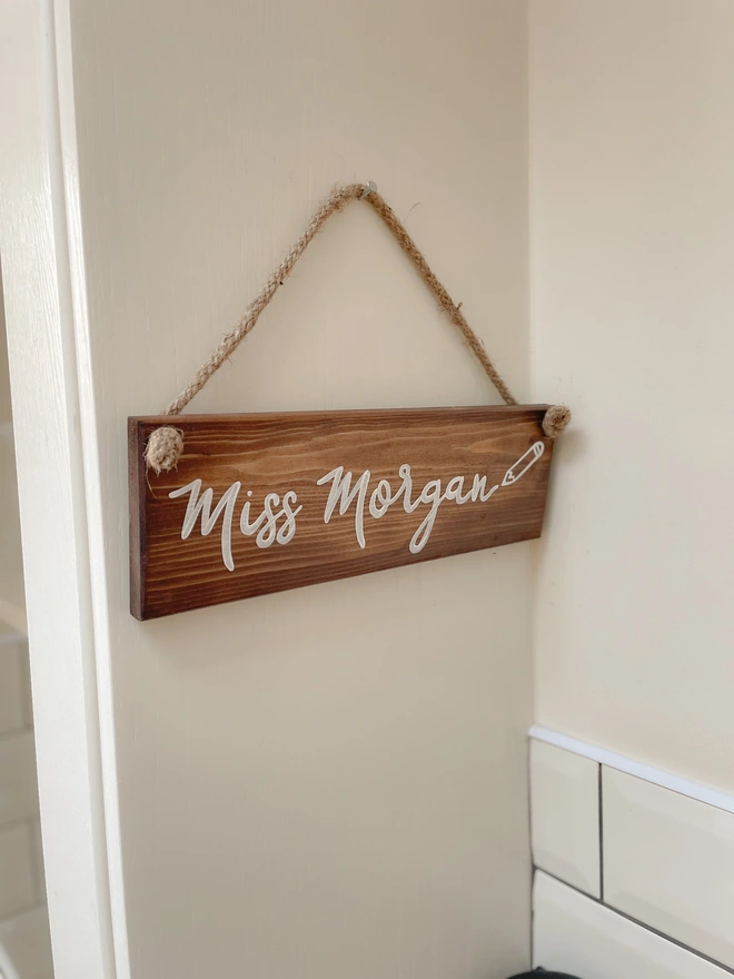 personalised teacher sign