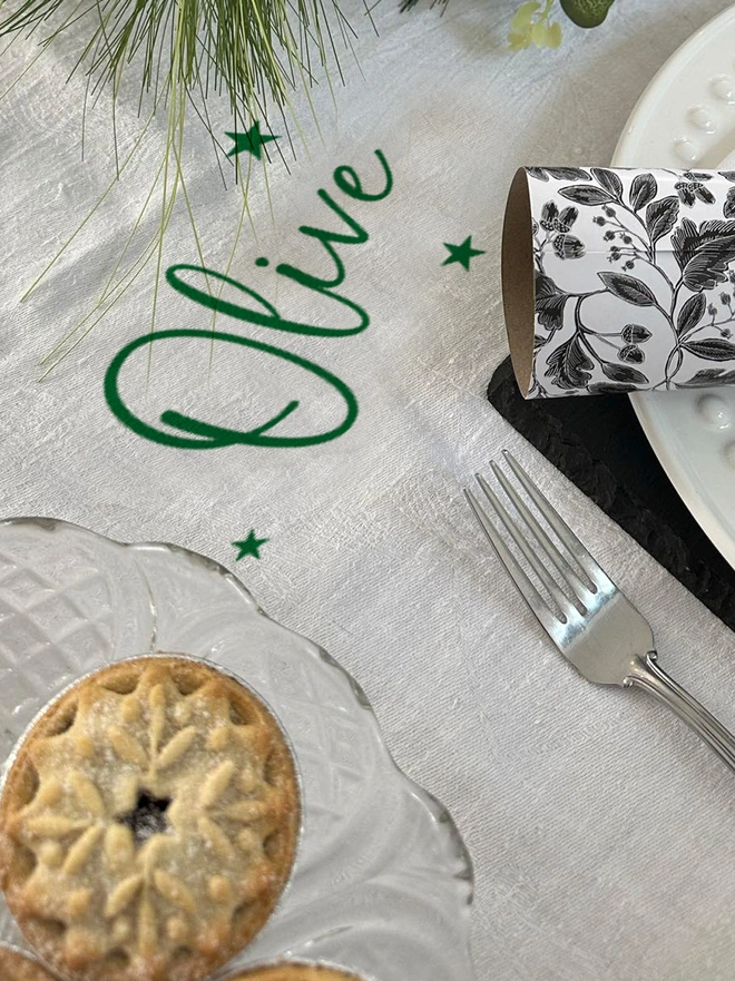 table cloth place names