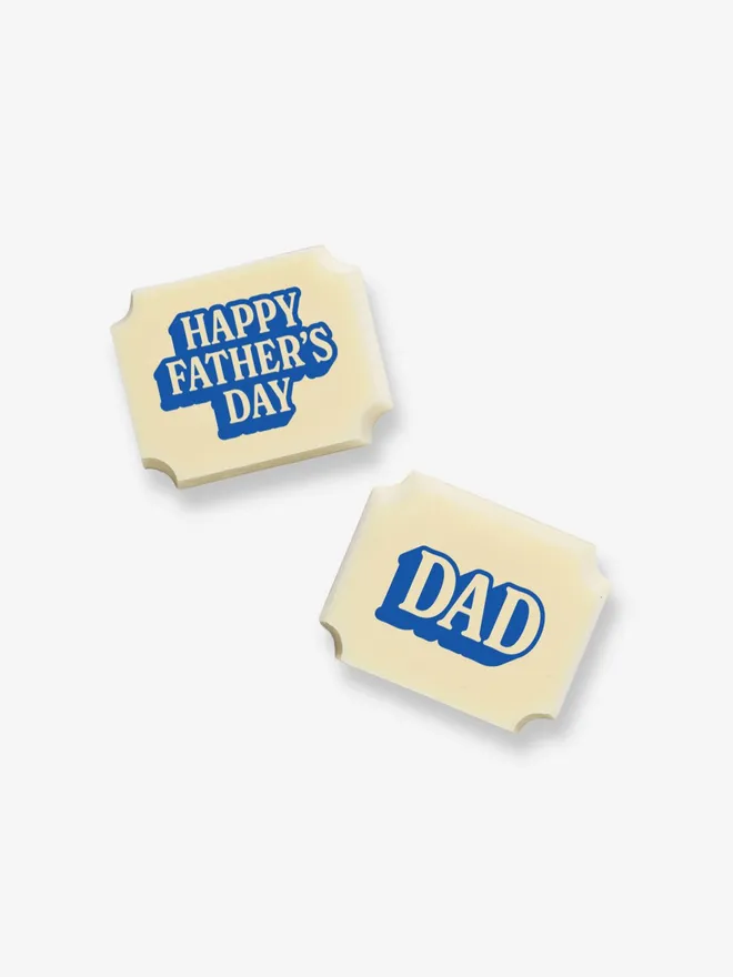 Two luxury white chocolates for Father's Day