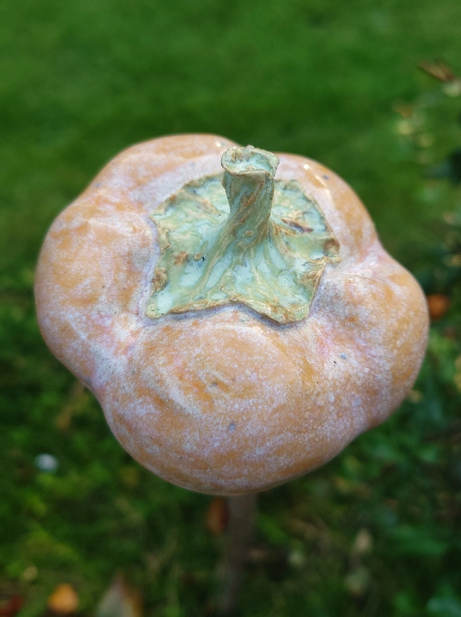 Pumpkin cane topper home decor
