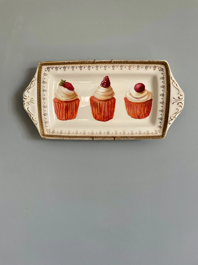 3 cup cake painting