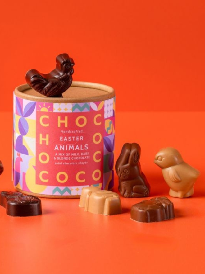 chocolate assorted easter animal shapes