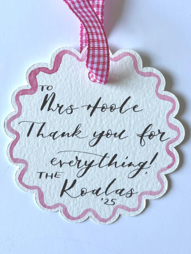 Personalised Hand painted Watercolour Gift Voucher