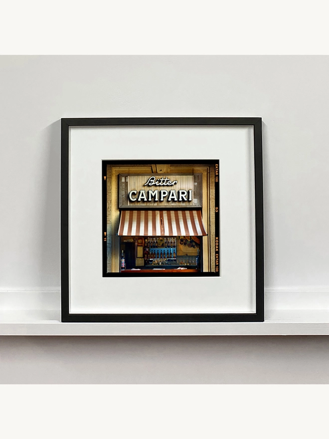 Richard Heeps Bitter Campari small photograph framed in black