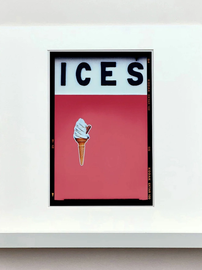 'ICES', Coral Pink, Bexhill on Sea, Colourful Artwork