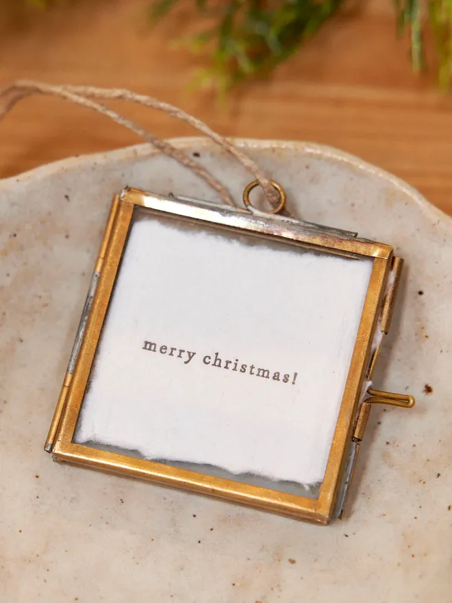 Merry Christmas hanging frame