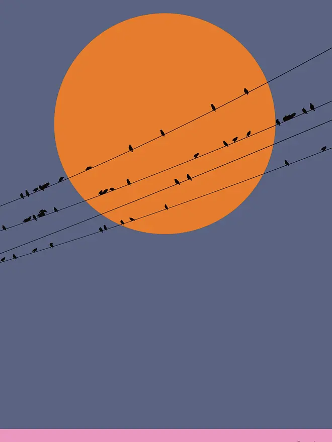 On A Wire Giclée Print 