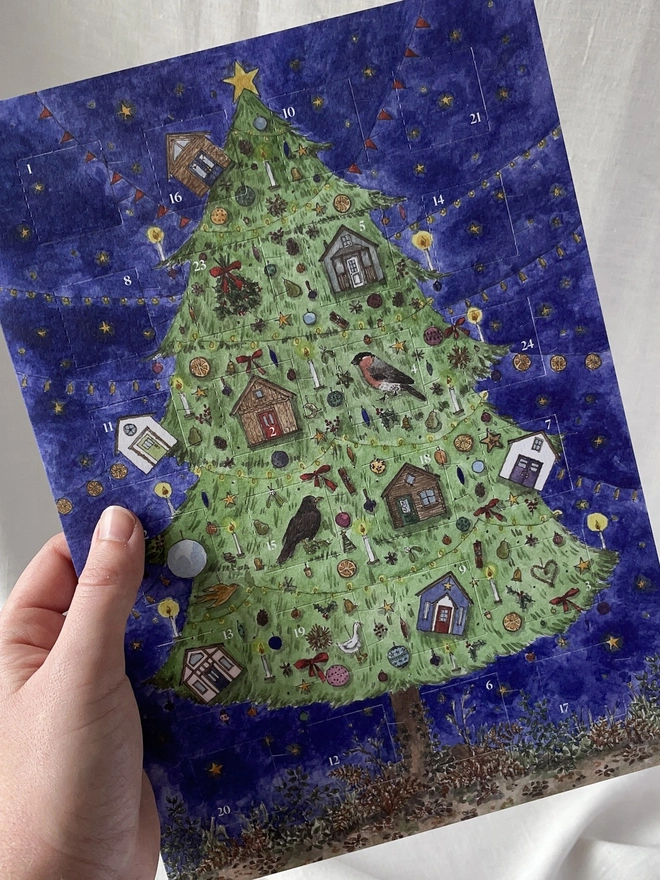 A4 Recycled Paper Advent Calendar 