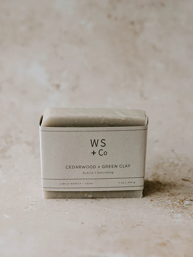 cedarwood green clay wild sage soap bar