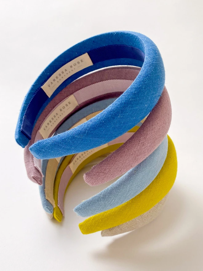 Stack of Padded Headbands Hairbands